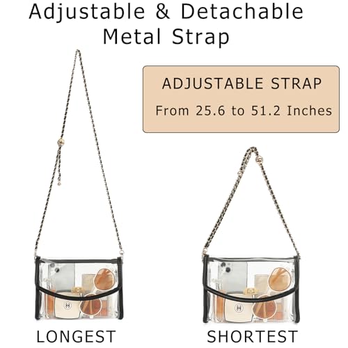 YGR Clear Bag for Stadium Approved, Transparent Crossbody Bag Shoulder Bag for Stadium Events Concert, Clear Purse for Women 5