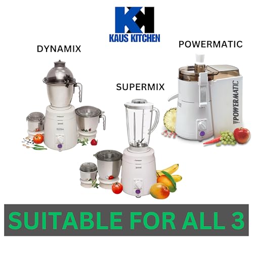 Image of Sujatha mixer grinder compatible Wet grinder Jar - 850 ML (Stainless Steel, White) - Fits 900 watt Sujatha mixi powermatic, supermix, dynamix and frootmix.