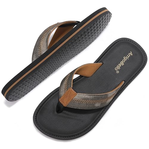 Chanclas de hombre ARRIGO BELLO de piel sintética en tallas 41 a 46 para verano