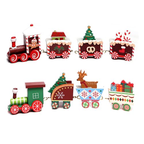 RunFar shop Tischdeko Mini Weihnachten Zug Weihnachtszug Deko...