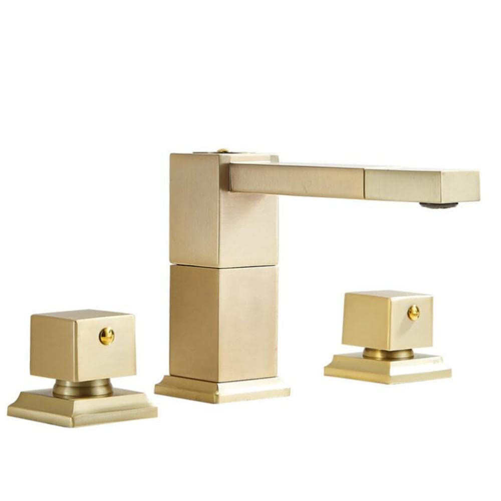 Robinet de baignoire trois trous eau chaude et froide en laiton durable