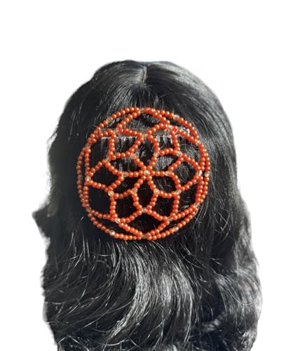 Women orange color Kippah Handmade kippot judaica yarmulke Headcovering