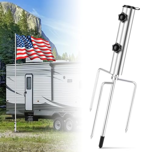 EZIRVLIFE Flag Pole Ground Stake