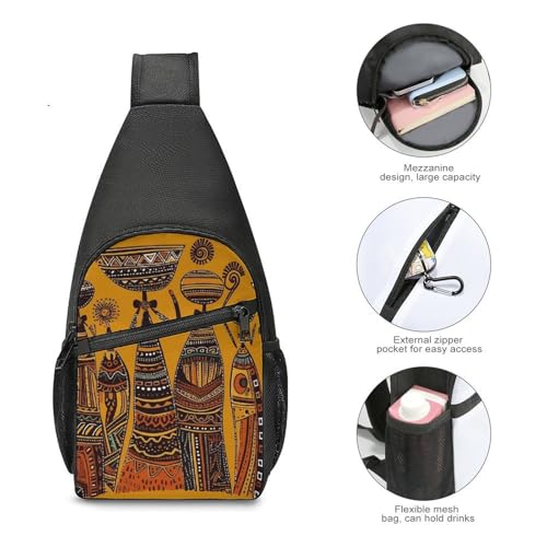 Bolso bandolera ligero para senderismo y viaje miniatura 5