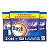 Dash Pods Detersivo In Capsule, 132 Lavaggi (3x44),Lavanda, Rimuove Le Macchie e Igienizza, Dona Freschezza, Brillantezza Per I Capi