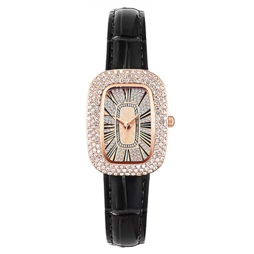 HUYTBYG Orologio analogico da donna, casual, in pelle, orologio...