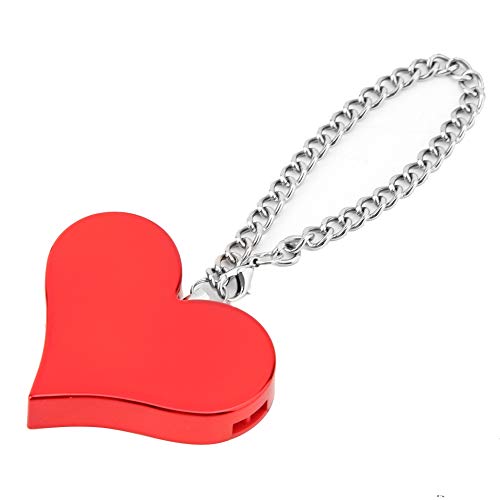Preisvergleich Produktbild Persönlicher Alarm-Schlüsselbund, herzförmiger 130dB-Selbstverteidigungs-Sicherheits... Notalarm für Frauen, Männer, Kinder, ältere Menschen