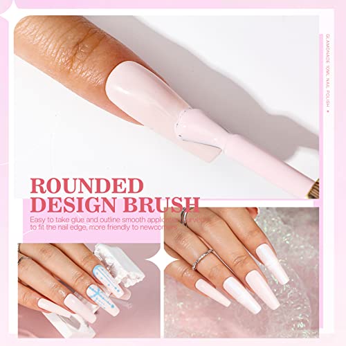 Glamonade Nail Polish - Nude Pink Nail Polish Non Toxic Nail Polish Glossy And Trendy For Diy Nail Art Manicure At Home Salon #TOP2