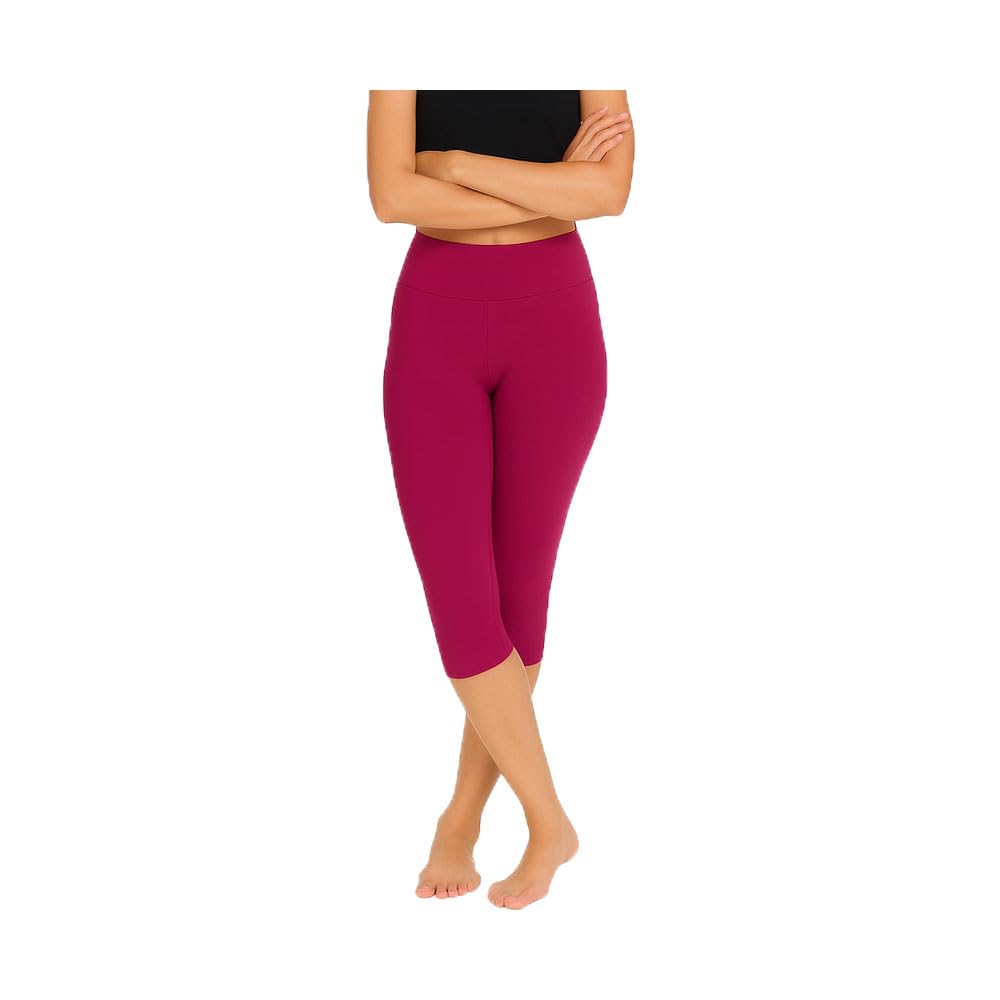 Womens Plain Capri Pink Single Pack-picture-26