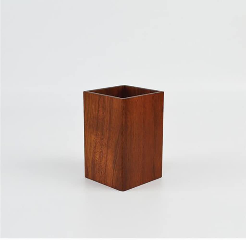 Kompakte freistehende WC-Bürste und Halter aus Holz für Badezimmer-Aufbewahrung und Organisation, Badezimmer-Dekor-Zubehör, niedliche WC-Bürste mit Edelstahlgriff
