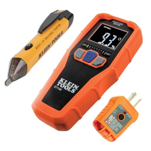 Comparison: Home Inspector Tools 2 Klein Tools 80023P Tool Set, Home Inspector Tool Kit with Digital Moisture Meter, Non-Contact Voltage Tester, GFCI Outlet Tester, 3-Piece