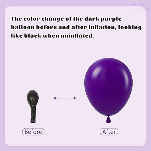 Image of BAUANOOY Purple and Gold balloons, 60pcs 12 Inch Purple Metallic Chrome Gold and Confetti Balloon for Wedding Graduation Birthday Party Decorations