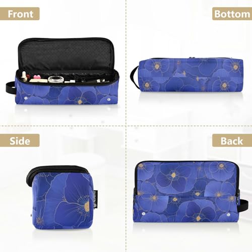 Bolsa de viaje azul con compartimento para plancha de pelo miniatura 5
