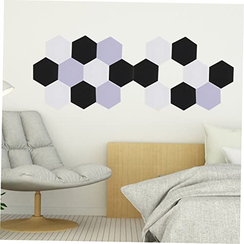 Toddmomy Paneles Acústicos Hexágono 12pcs Material Aislamiento Sonoro Paneles Absorción Sonido Fácil Instalación Sin Olor miniatura 3