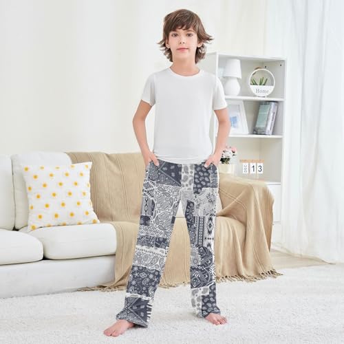 Boys' Pants Bandana Paisley Native American Traditional Long Bottoms Elastic Waist Trousers with Pockets S-XL3
