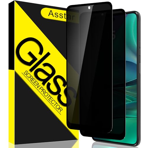 Asstar Moto G Stylus 5G 2025 Privacy Screen Protector [2-Pack] 9H Hardness Tempered Glass Screen Protector for Motorola G Stylus 5G 2025 Full Coverage Anti-Scratch & Bubble-Free Installation