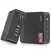 BOSGAME Ryzen 7 Mini PC 5700U(8C/16T, up to 4.3Ghz) 32GB DDR4 1TB NVMe SSD Mini Computers, Dual 2...