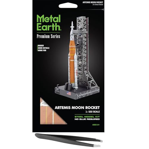 Artemis Moon Rocket Maquette Métal 3D Idée Cadeau Idéale pour Passionné d'Espace