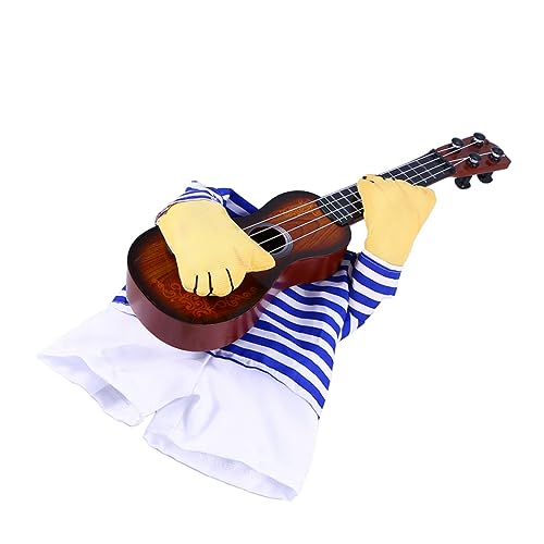 Disfraz divertido de guitarrista para perro talla XL miniatura 5