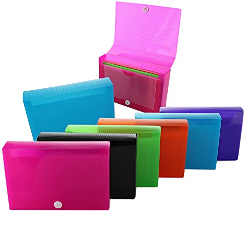 3″ X 5″ Index Card Case Holds 100 Cards Includes Business Card/Index Holder and 5 Tab Dividers Comes in Assorted Color – (Pack of 4) By (Emraw)