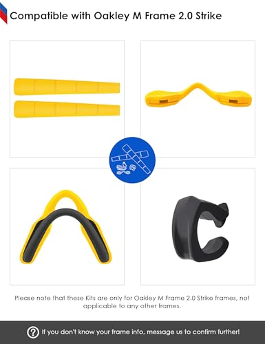 Image of BLAZERBUCK Replacement Earsocks & Nosepieces & Frame Clip for Oakley M Frame 2.0 Strike