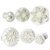 Ipetboom 6pièces Moule à Gâteau Silicone Set de Outil de Pâtisserie pour Biscuits Gâteaux et Pâtes Comestibles Usage Maison Couleur Aléatoire