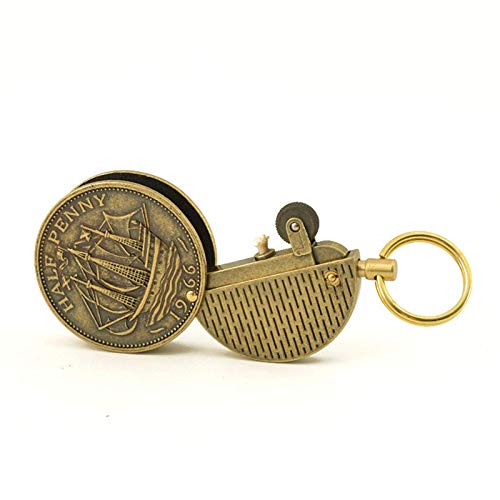 Encendedor vintage llavero reutilizable de queroseno miniatura 1