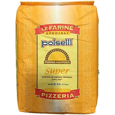 Super, Tipo 00, Double Zero, Type OO, Roman Style Pizza Flour for In Teglia, al Tagio, Pinsa, Pala, W 300+ Formulated for a long 72+ hour fermintation and rise, (5 kg) 11 lbs, Polselli Cover
