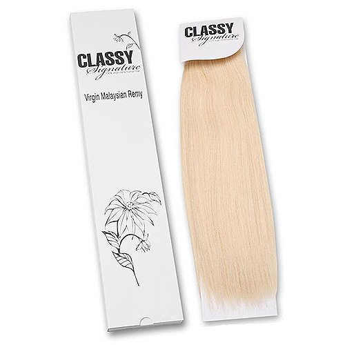 CLASSY SIGNATURE Virgin Malaysian Remy - VIRGIN MALAYSIAN YAKI 12"-14" - Color#4 - Light Brown
