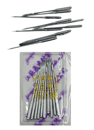 Image of ZENITH Sewing machine Needles HA Size (11,14,16,18) 10pc Needles each (Total 40pc Needles) , 5pc Plastic Bobbins ,1 Bobbin case & 2pc Needle Threader Combo Suitable for Home Sewing machines like Usha Janome, SINGER, BROTHER