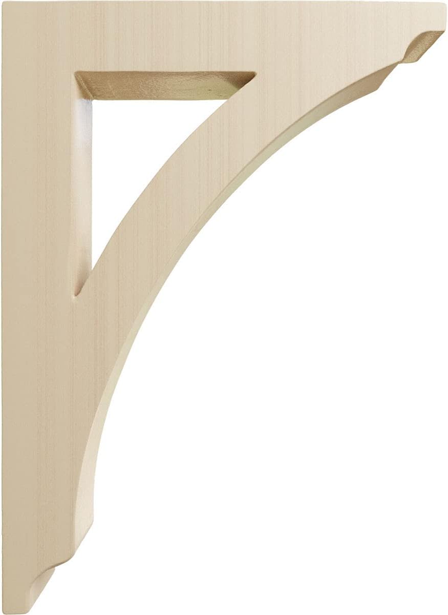 Small Rubberwood Bracket for Shelves and Countertops