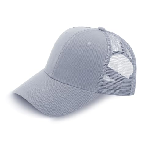 Image of ZH 24 Pack Blank Mesh Trucker Hats, Bulk Baseball Caps Adjustable for Men and Women, Wholesale Plain Snapback Caps