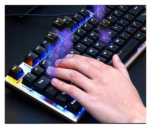 Mechaniczna klawiatura do gier – 108 klawiszy podświetlana technologia Anti-Ghosting zapewnia lepsze wrażenia z rozgrywki