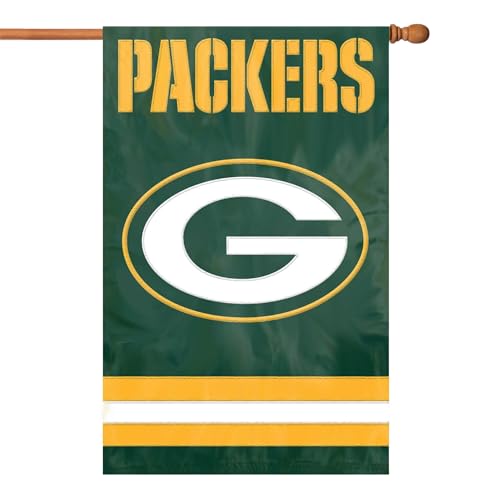 Party Animal NFL Team Flag Double-Sided Green Bay Packers