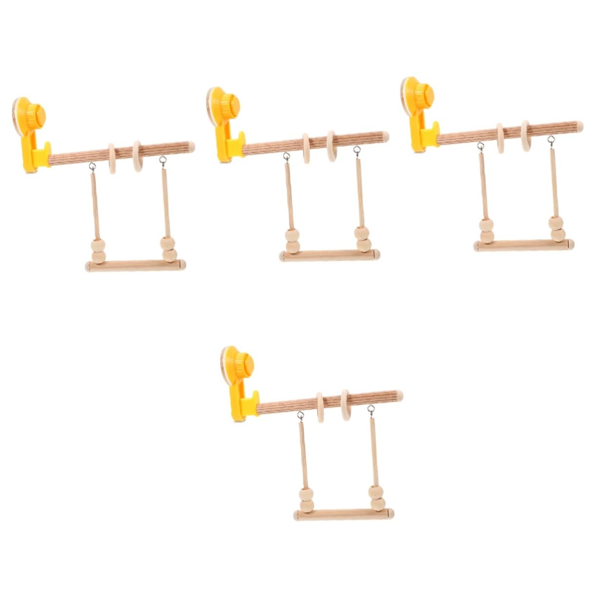 YARNOW 4 Pezzi Gabbia Per Pappagalli Supporto Per Addestramento Uccelli Supporto Per Gioco Pappagalli Forniture Per Giocattoli Per Uccelli
