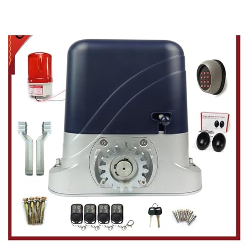 Motore per cancello scorrevole, Operatori di cancelli scorrevoli impermeabili con finecorsa Peso massimo 800 kg con kit di controllo remoto wireless Scelta del supporto per motore per cancello scorrev