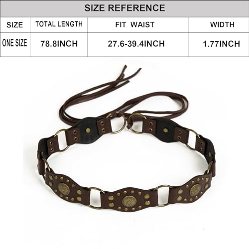 ILuvatar Women's Bohemian Style Rope Braid Waist Belt U332