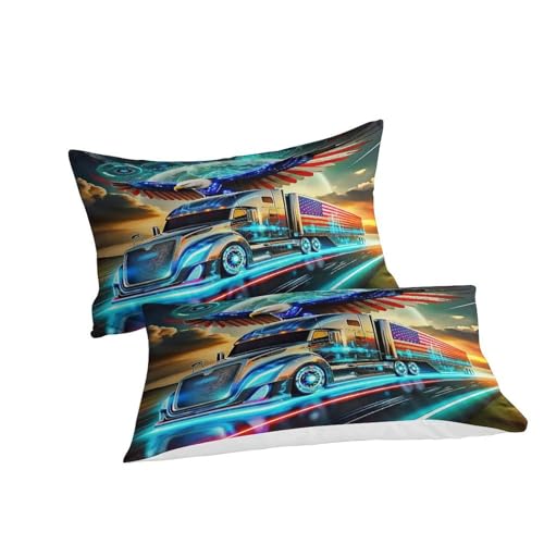 Ensemble de lit décoratif camion parure de lit 3D pour ado - 5