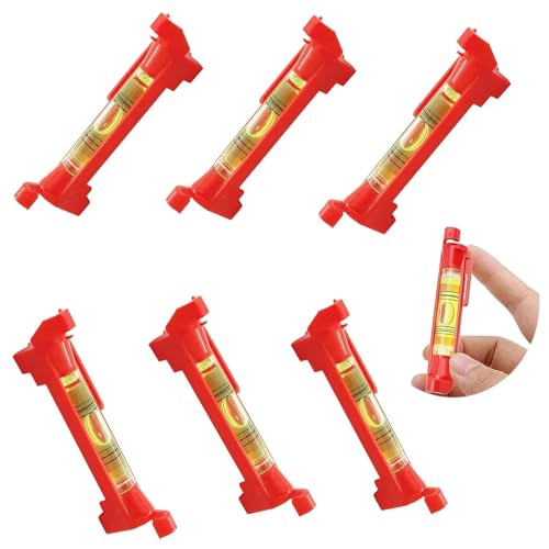 NIYATA 8 Pcs Niveau à Bulle pour Cordeau,Mini Corde Bulle Niveau,75mm Cordeau Maçon Niveau à...