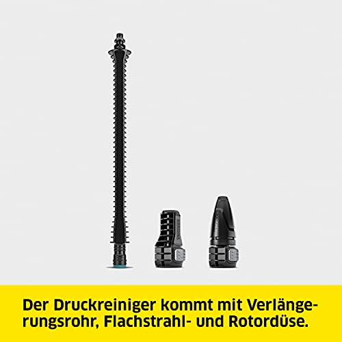 Kärcher 18 V Akku-Druckreiniger KHB 6 Battery, Druck: 24 bar, Flachstrahldüse, Rotordüse, Quick Connect, Gartenschlauchanschluss A3/4"… – Ansicht 2