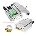 Willwewon 4PCS(2 Male+2 Female) DB9 Metal Shell Solderless Connector, RS232 D-SUB Serial to 9-pin Port Plug Terminal Adapter with Tailpipe