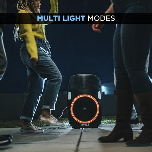 Image of Altec Lansing - Bluetooth Speaker, Wireless Trolley with Microphone, Rechargeable Party Speaker with LED Lights, Karaoke DJ Input and USB Charger