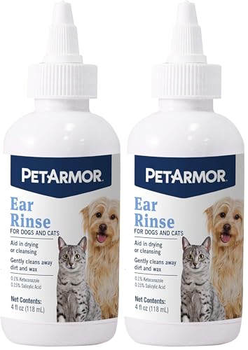 Image of PetArmor Ear Rinse for Dogs & Cats, 4 oz (Pack of 2)