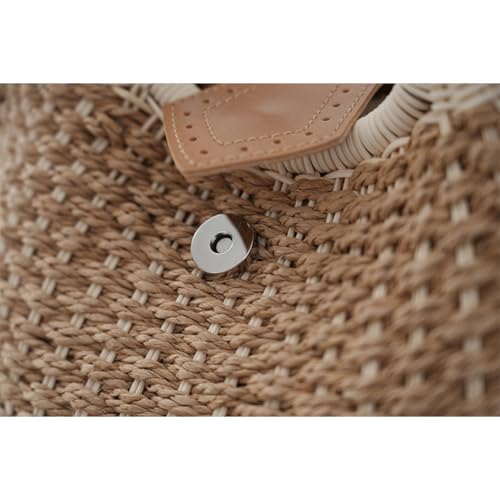 Women's Straw Shoulder Bag Women Handwoven Rattan Handbags For Women Summer Beach Travel Handmade Bag4