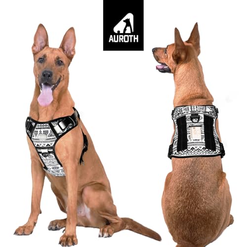 Image of AUROTH Dog Harness for Large Dogs, No Pull Tactical Dog Vest Heavy Duty