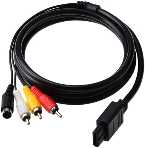 Mcbazel S-AV Audio Video Cable Lead for SNES N64 Gamecube NTSC