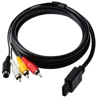 Mcbazel S-AV Audio Video Cable Lead for SNES N64 Gamecube NTSC