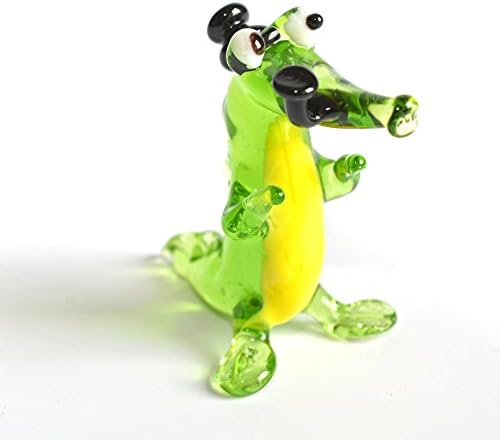 artexport Glass Crocodile Figurine Glass Alligator Figurine Glass Figurine Glass Figurines Glass Animal Sculpture Glass Figure Crocodile Figure Handmade
