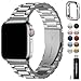 Fullmosa Metallarmband Kompatibel mit Apple Watch Armband 40mm 42mm(Series 11 10) 41mm 38mm Damen Herren, Edelstahl Bands für iwatch SE 3 2 1 Series 11 10 9 8 7 6 5 4, Silber