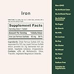 Nature's Bounty Iron 65mg, 325 mg Ferrous Sulfate, Cellular Energy Support, Promotes Normal Red Blood Cell Production, 100 Tablets - Image 5